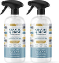 Therapy Granite Cleaner & Polish (2 Pack) - Granite Countertop Cleaner for Marble, Soapstone
