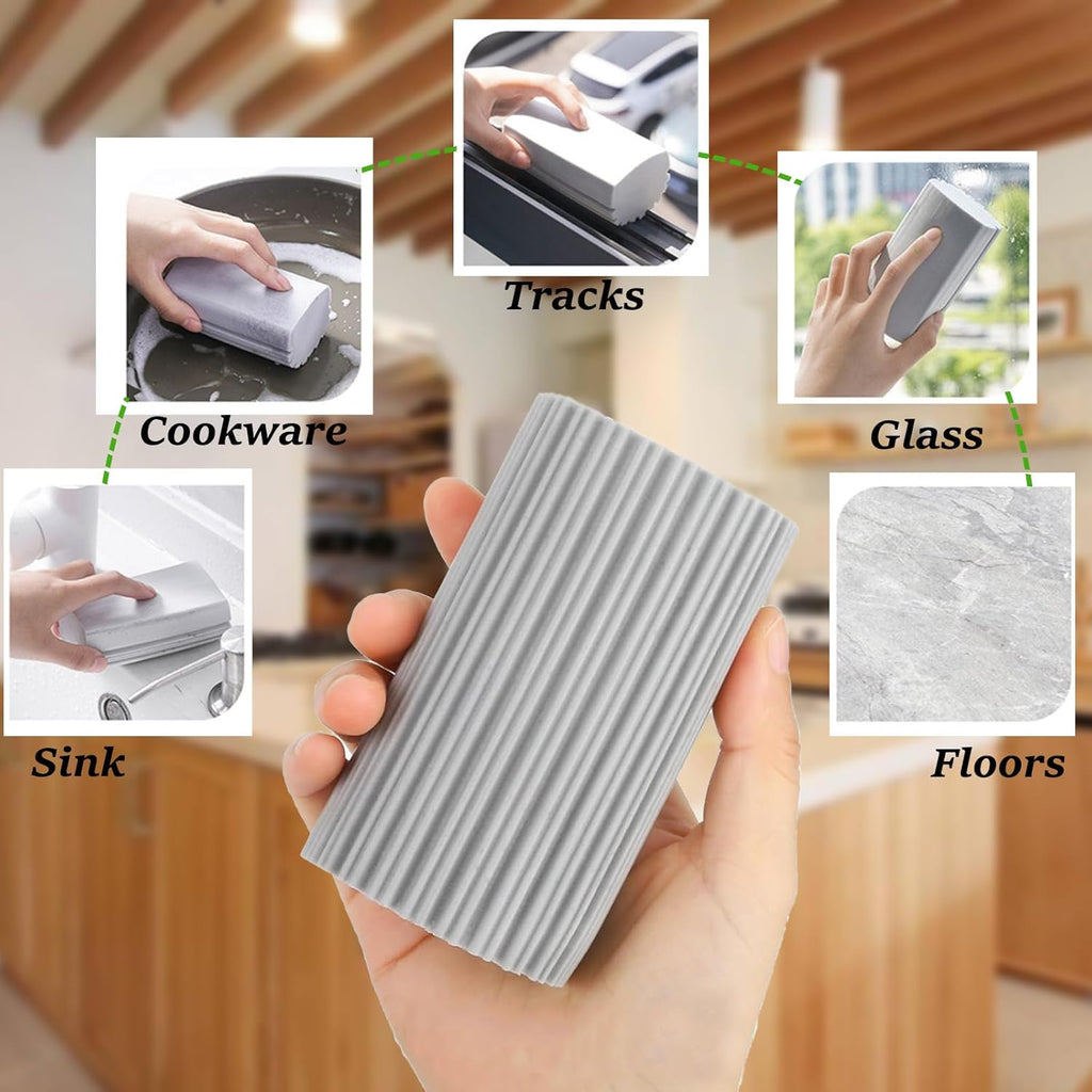 18-Pack Damp Clean Duster Sponge,Magic Sponge Eraser for Housekeeping,Reusable Cleaning Sponge for