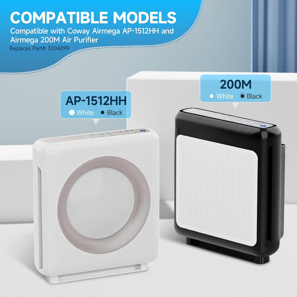 AP-1512HH Replacement filter Compatible with Coway Airmega AP-1512HH and Airmega 200M Air