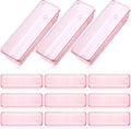Maitys 12 Pcs Vanity Drawer Organizer 9 x 3 x 2 Inches Clear Plastic Utensil Organizers Kitchen
