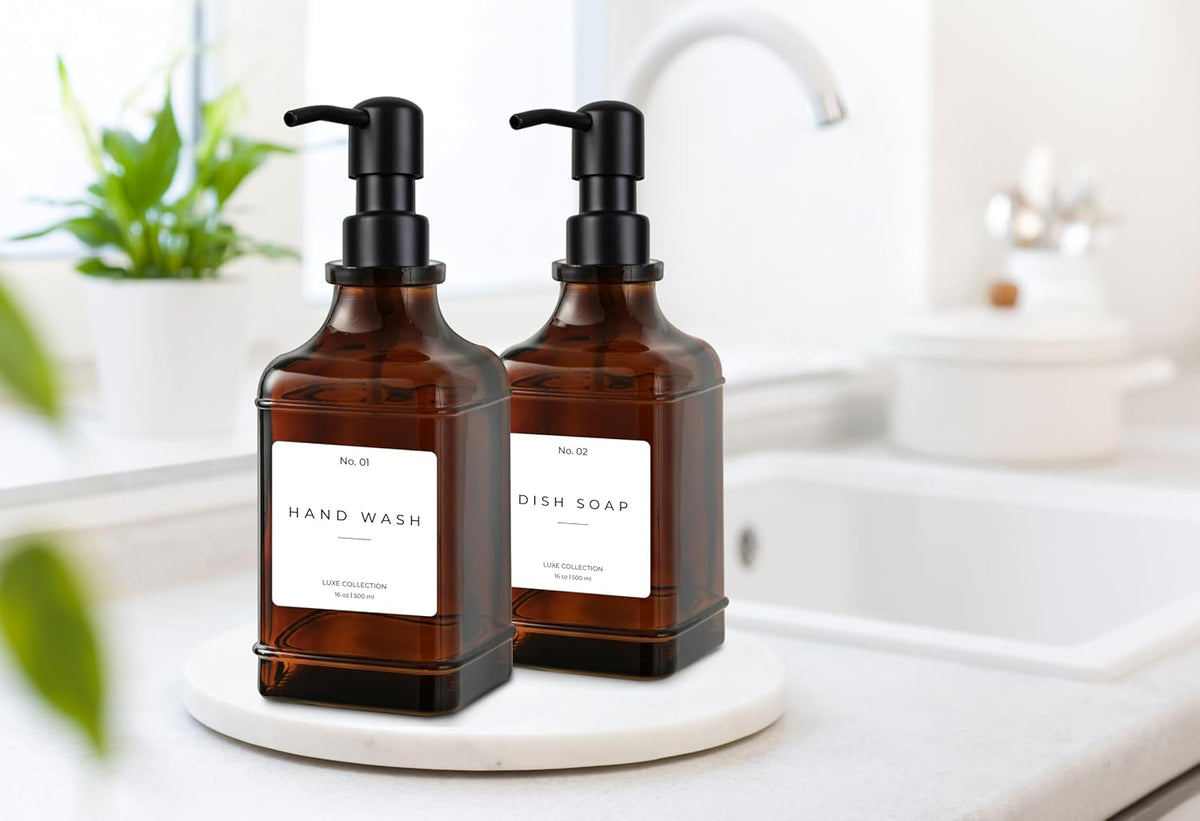 Emerson Essentials Soap Dispenser, Dish Soap Dispenser, Soap Dispenser Bathroom Set, Hand Soap