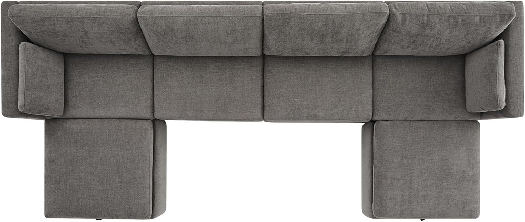 CHITA Oversized Modular Sectional Fabric Sofa Set, Extra Large U Shaped Couch with Reversible