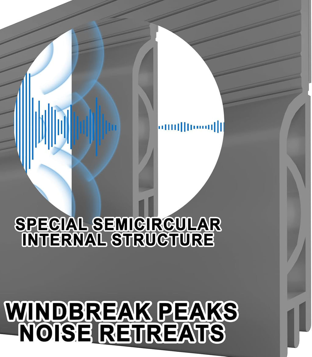 Door Draft Stopper,Door Sweep for Bottom of Doors,Weather Stripping Seal Draft Guard Blocker Noise