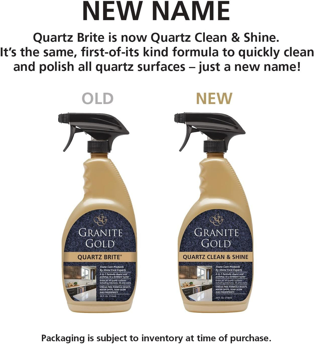 Granite Gold Quartz Clean & Shine Streak-Free Cleaner Deeps Cleans and Polishes All Quartz Surfaces