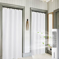 RYB HOME White Curtains for Bedroom - Privacy Window Curtains Sunlight & UV Shades 50% Room