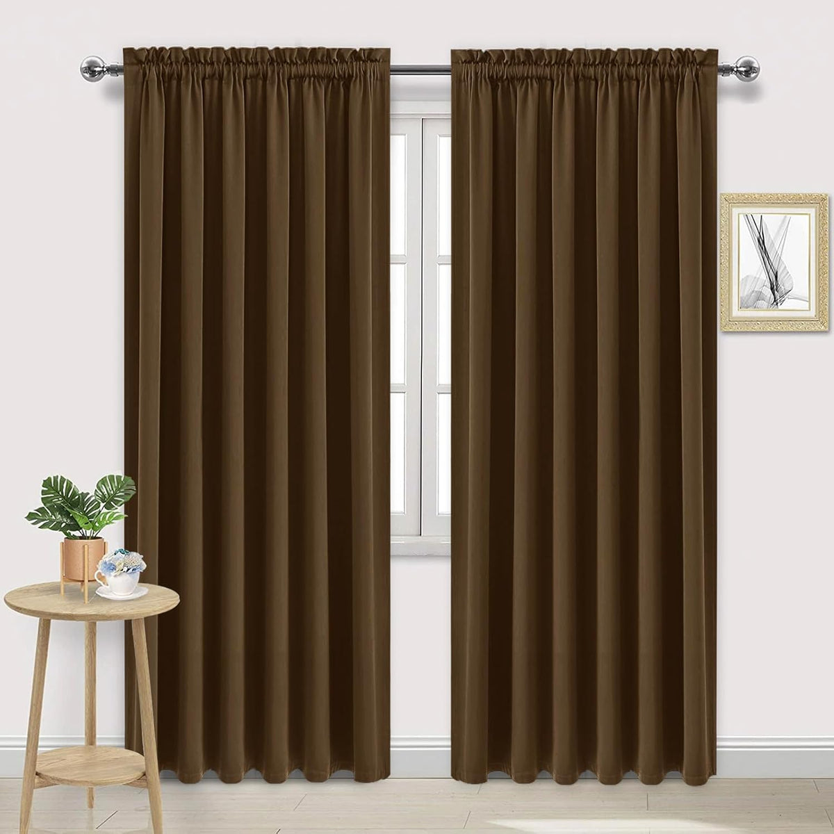 DWCN Blackout Curtains for Living Room Thermal Insulated, Energy Saving & Noise Reducing Bedroom