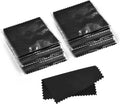 SEVENWELL 100pcs Jewelry Cleaning Cloth Black Polishing Cloth for Sterling Silver Gold Platinum