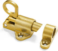 3 Packs Self-Closing Latches，Gold Spring Door Lock，Resilient Bolt Latch Aluminum Alloy Safety