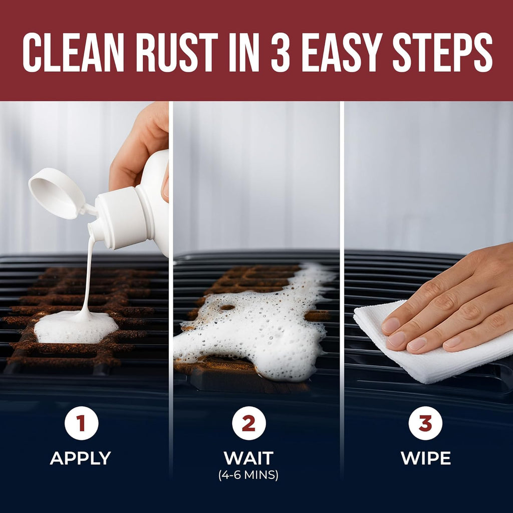 Stainless Steel Rust Stain Remover & Cleaner, Soft Cleanser, Safe for Food Areas, Non-Toxic for