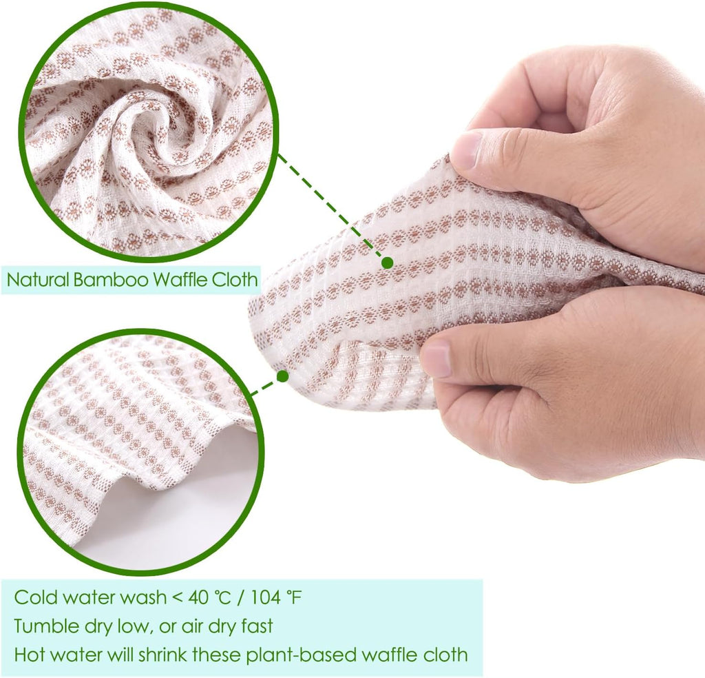 Kitchen Washcloths 6 Pack, 10x14 Inch Small Dish Cloth for Washing Dishes, Lint Free Fast Dry