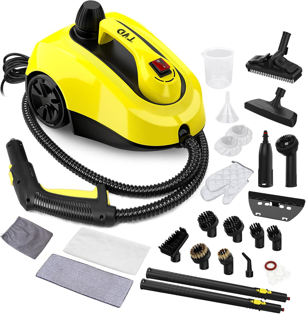 TVD Steam Cleaner, Heavy Duty Canister Steamer with 26 Accessories, Steam Mop with 5M Extra-Long