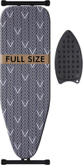 Ironing Board Full Size, Metal Construction Iron Board with Extra Thick Heavy Duty Padded Cover