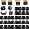 CHUNZEXI 32 Pack Chair Leg Floor Protectors for Hardwood Floors, Silicone Felt Covers Pads Caps
