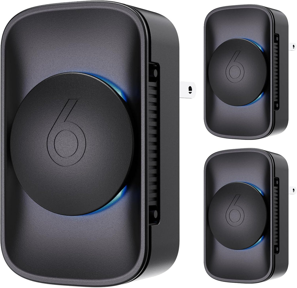 Air Ionizers for Home (3 Pack), Negative Ion Generator, Quiet Air Freshener for Bedroom Kitchen