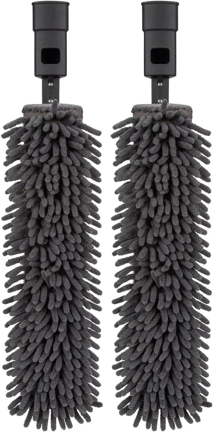 SWOPT Microfiber Flexible Duster Head Includes Additional Refill, Washable Cleaning Pad
