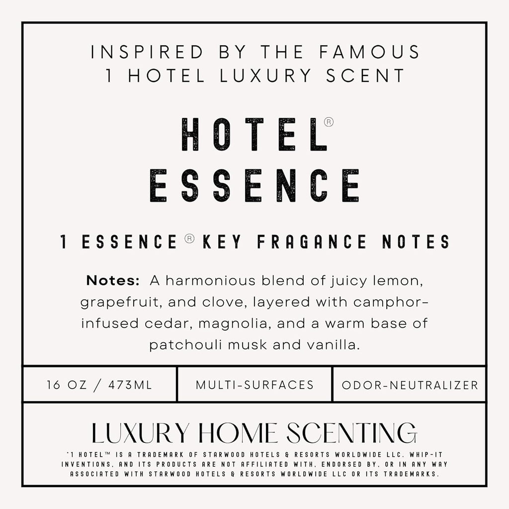 Hotel Essence Cleaner: Plant-Based Multi-Surface Cleaner & Odor Neutralizer, 16 oz, Leather