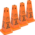 Plastic Traffic Cones, 4-Sided Message Cones, Road Safety Parking Cones, Standing Traffic Warning