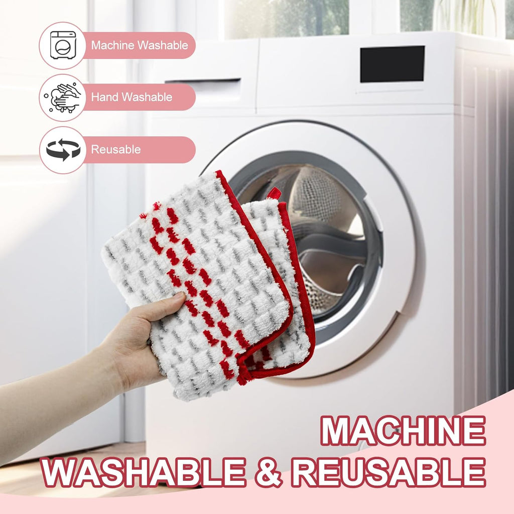 Microfiber Spray Mop Pads - Compatible with Promist MAX, Double Sided Replace Head for Dry/Wet