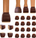BALEINE 16 Pack Silicone Chair Leg Floor Protectors, Stool Leg Protectors Cap, Non-Slip Chair Leg