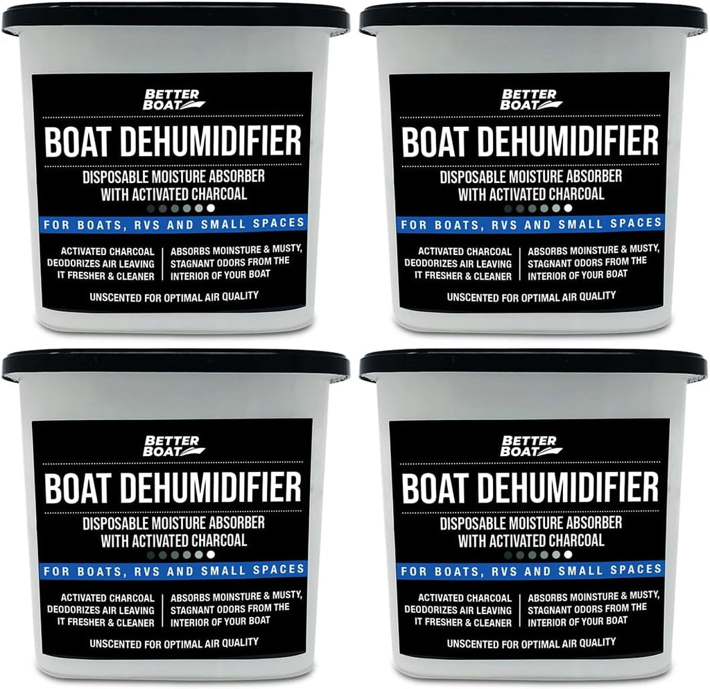 Moisture Absorber and Boat Dehumidifier, Charcoal Odor Remover for Damp Smell and Humidity
