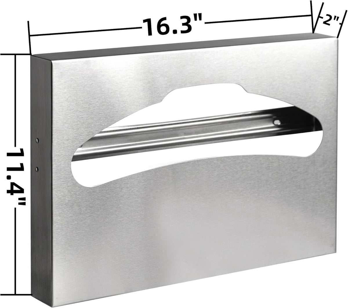 2 Pack Toilet Seat Cover Dispenser,Commercial Stainless Steel Brushed Toilet Seat Cover Holder for