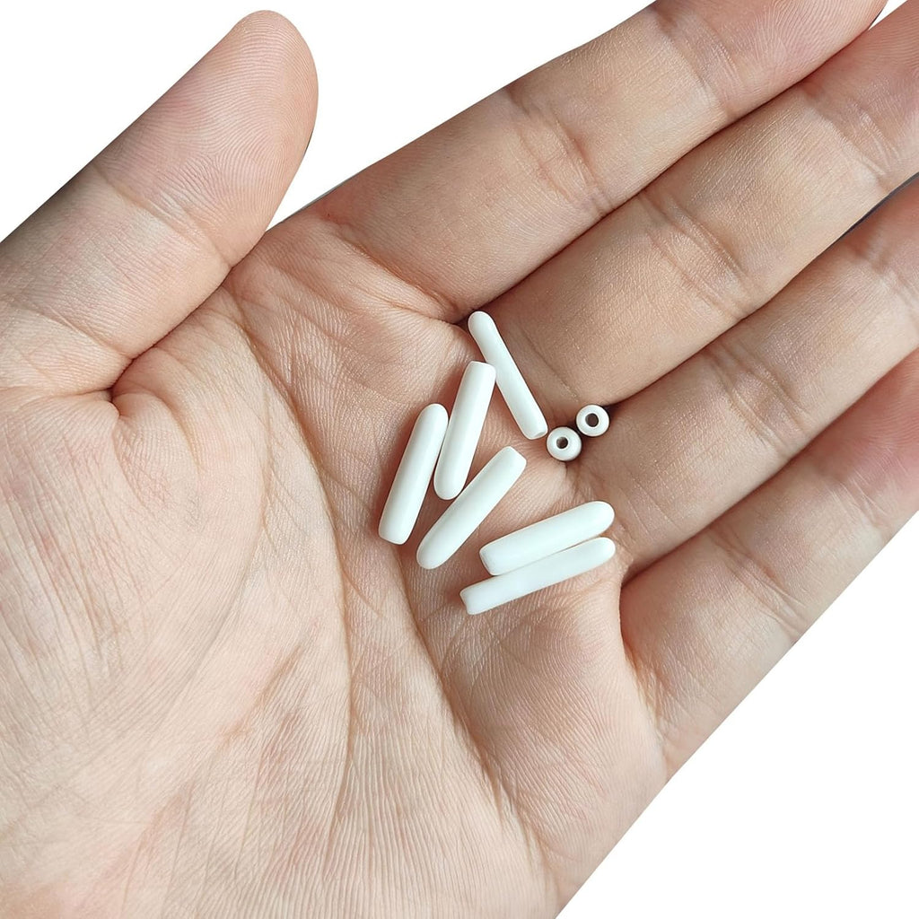 uxcell 20pcs Rubber End Caps 3mm(1/8") ID Vinyl Round End Cap Cover Screw Thread Protectors White
