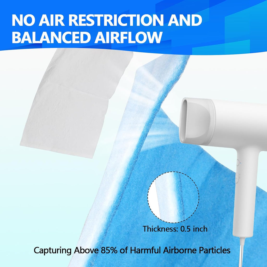 20" x120" Air Vent Filters, Cut to Fit Air Filter (80+ Filters), MERV 8 Triple Vent Filter for Home