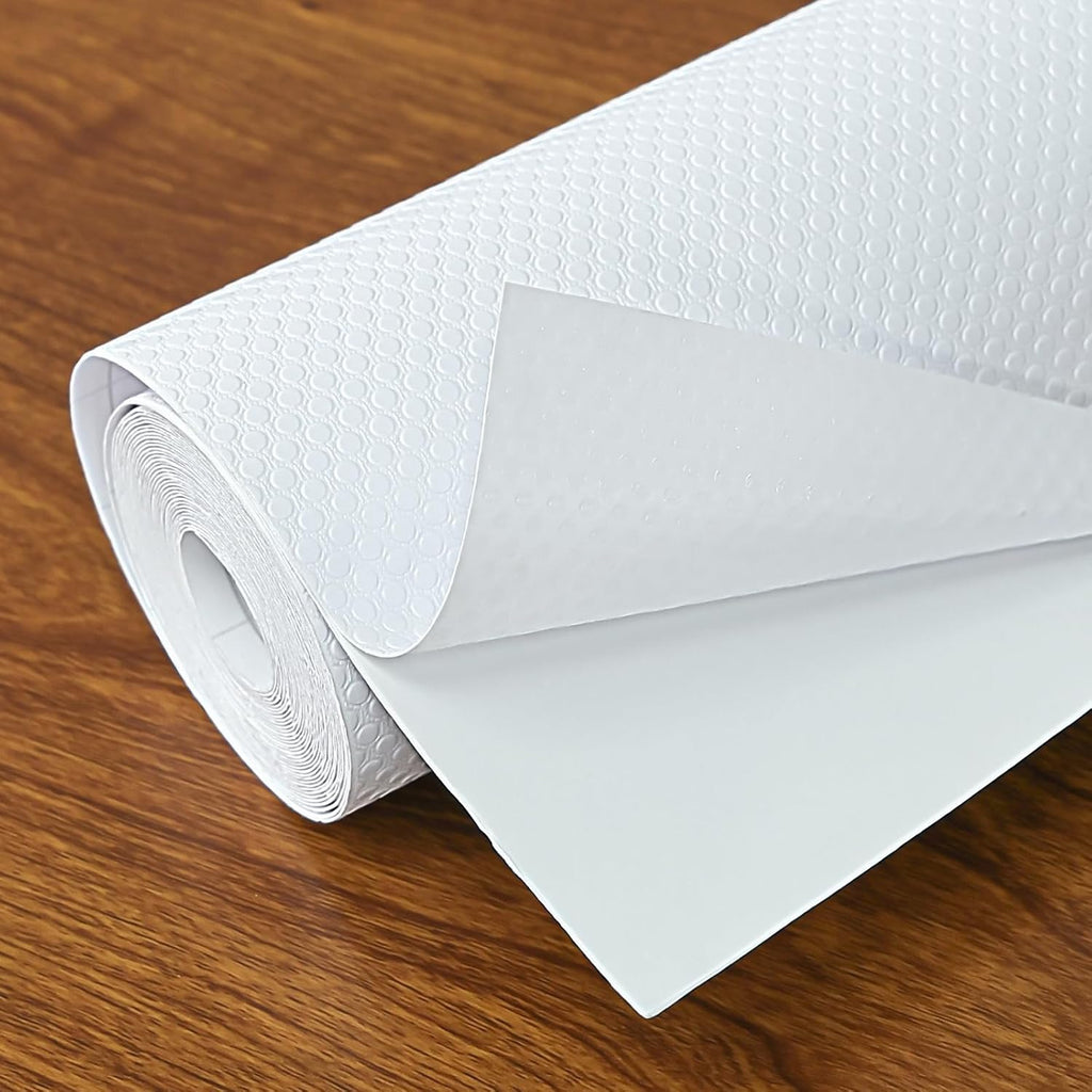 Shelf Liners 14 in x 20 ft Self-Adhesive EVA Drawer Mats, Cupboard Protector, Kitchen Cabinet