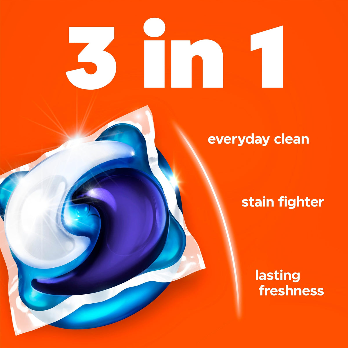 Tide PODS laundry detergent pacs, 3-in-1 Stain Remover, Odor Fighter, Color Protector, 112 Count