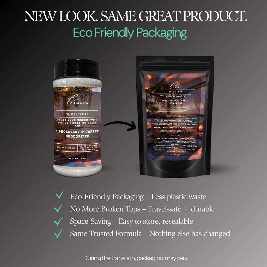 Seduction Carpet Freshener Powder: Powerful Odor Eliminator for Home, Upholstery Deodorizer, Carpet