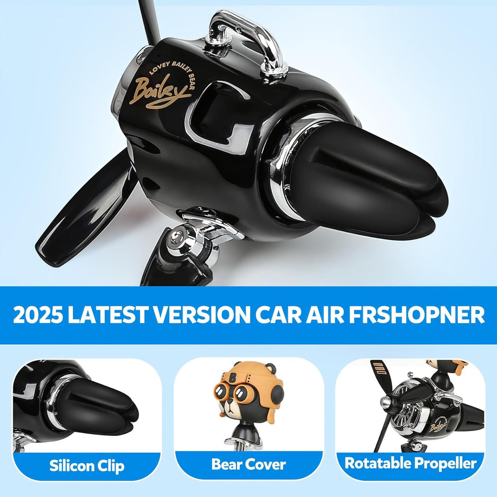 Bear Pilot Car Fresheners Vent Clip Cute Teddy New Car Scent Automotive Air Fresheners Cartoon Air