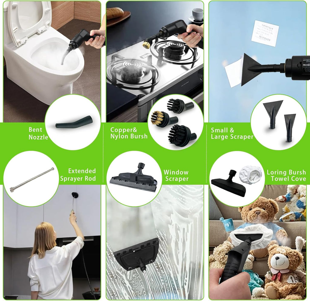 2500W Handheld Steam Cleaner,Portable Car Steamer For Auto Detailing,High-Temperature and Pressure
