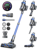 Cordless Vacuum Cleaner, 45KPA 550W Vacuum Cleaners for Home, Stick Vacuum with Color Touch