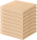 Homaxy 100% Cotton Waffle Weave Kitchen Dish Cloths, Ultra Soft Absorbent Quick Drying Dish Towels