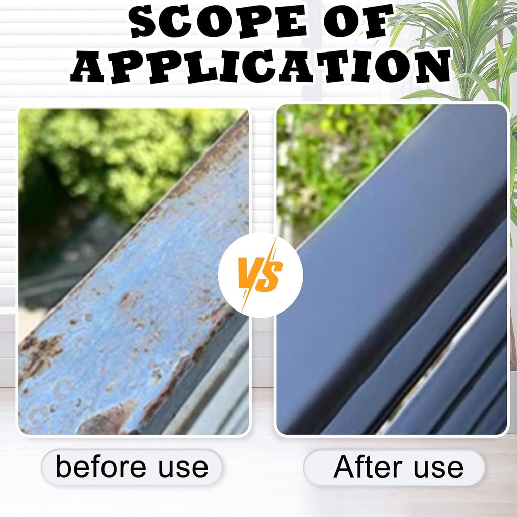 Weatherproof Rust Converter Paint for Metal, Rust Remover for Metal and Primer, Water-Based