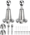 uxcell 2Pcs Magnetic Door Stopper, 304 Stainless Steel Magnetic Door Stop Catch, Soft-Catch Brushed
