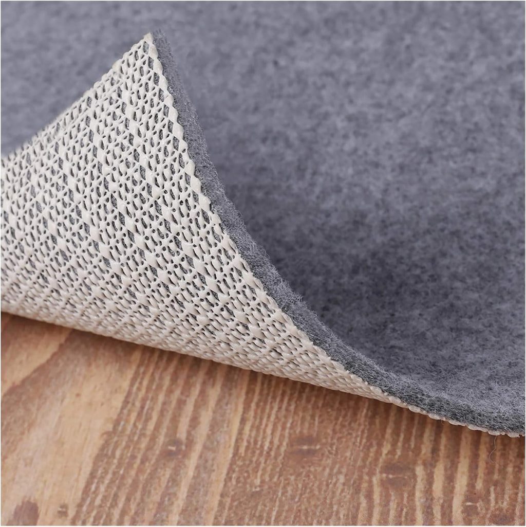 Non Slip Rug Pad Grippers - 2x8, 1/8" Thick, (Felt + Rubber) Double Layers Area Carpet Mat Tap
