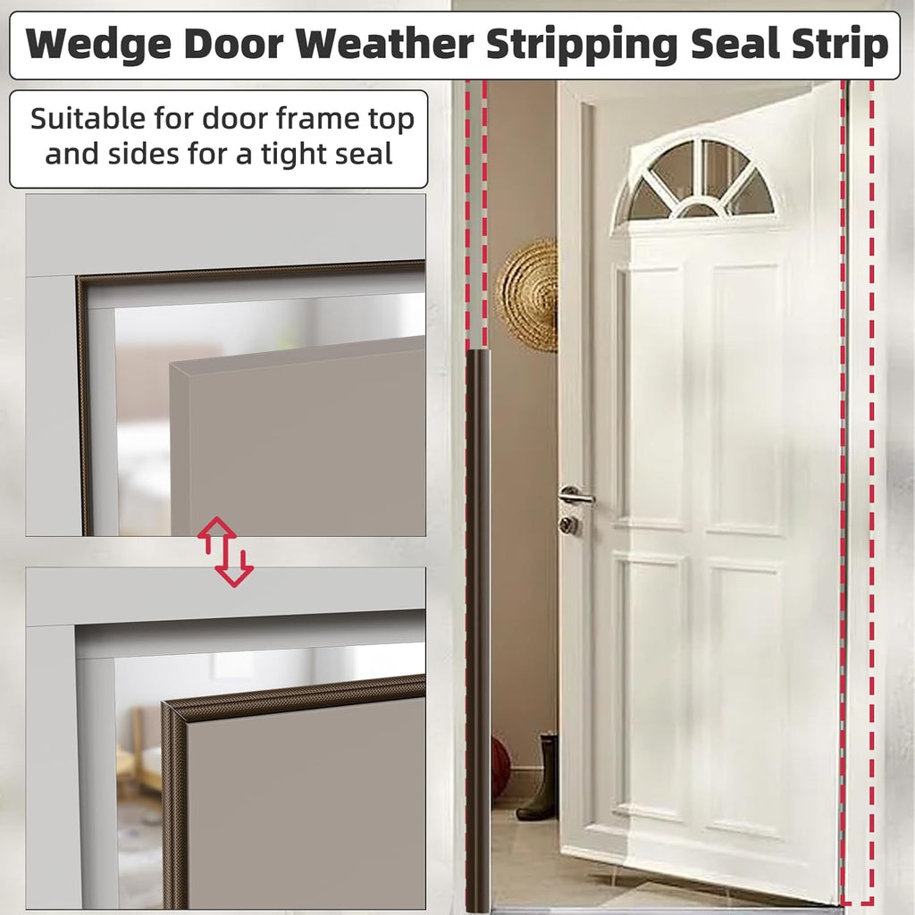 3 Pack*16.4 Ft Weather Stripping Seal Strip for Doors,Soundproofing Window Insulation Draft Stopper
