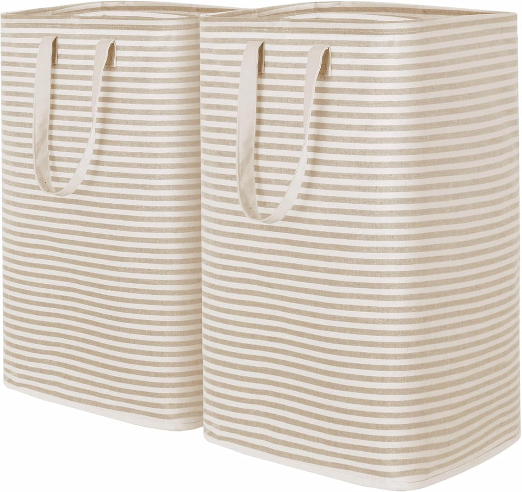 Lifewit 2 Pack Laundry Hamper Large Collapsible Laundry Baskets, Freestanding Waterproof Clothes