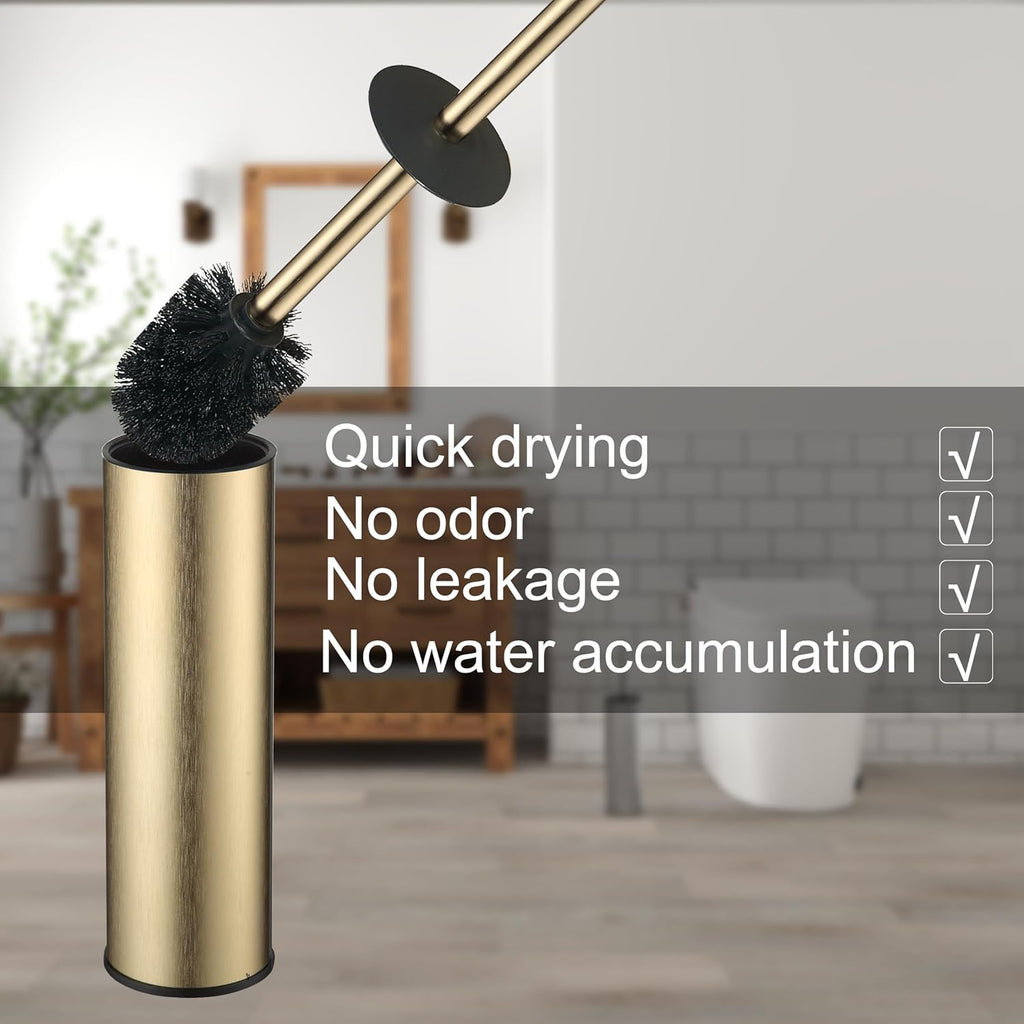 Toilet Brush and Holder Set Premium Material Toilet Bowl Cleaner Free Standing Toilet Bowl Brush