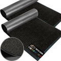 GORILLA GRIP Traffic Guard Door Mat, 2 Pack, Heavy Duty Waterproof Doormat, Commercial Office Space