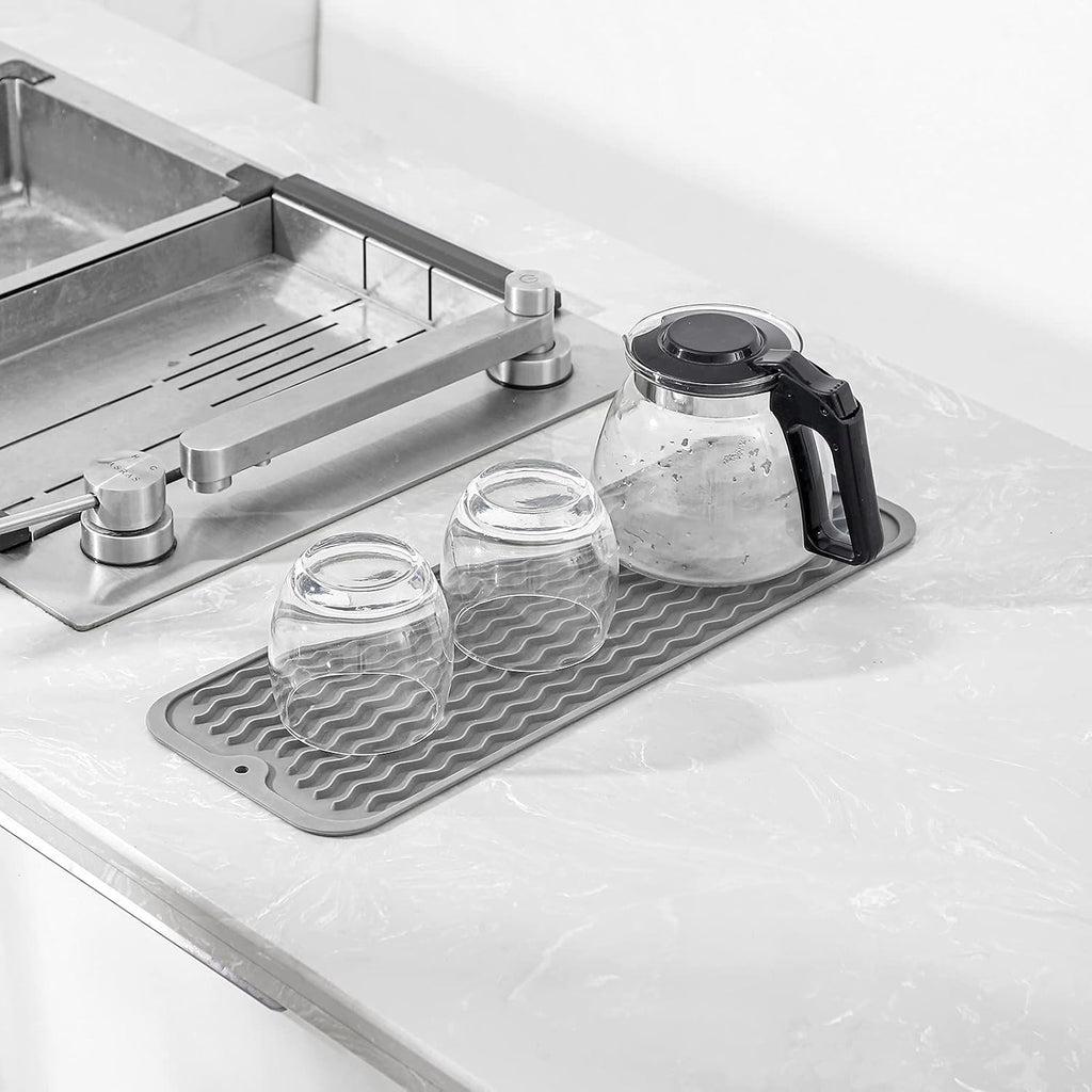 Silicone Dish Drying Mat for Multiple Usage,Easy clean,Eco-friendly,Heat-resistant Silicone Mat for