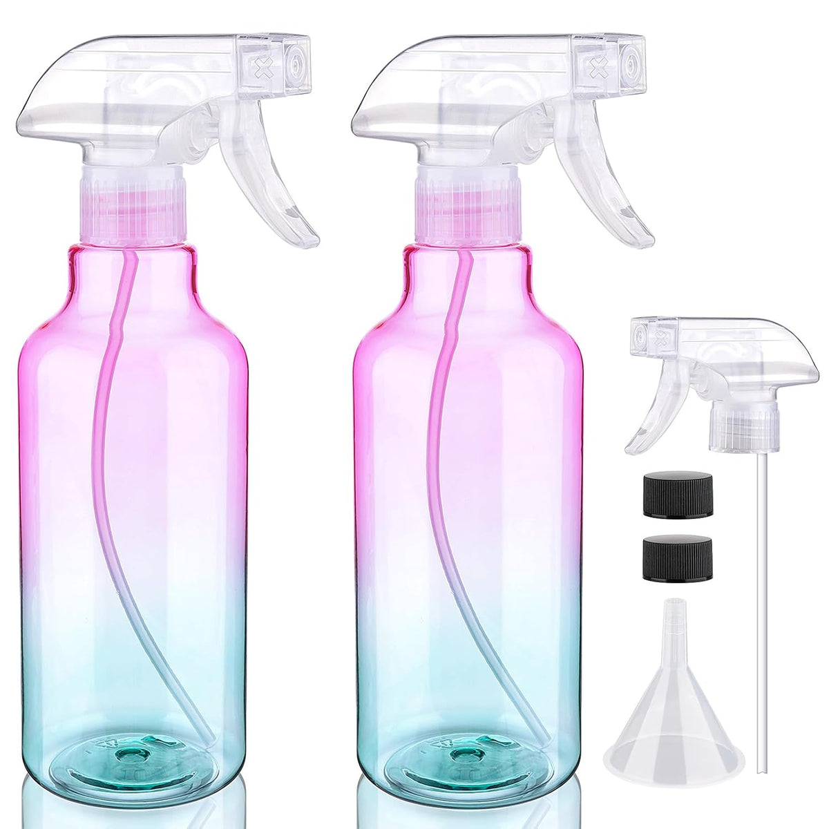 Plastic Spray Bottle 16.9oz Empty Spray Bottles Refillable Container Trigger Sprayer for Cleaning