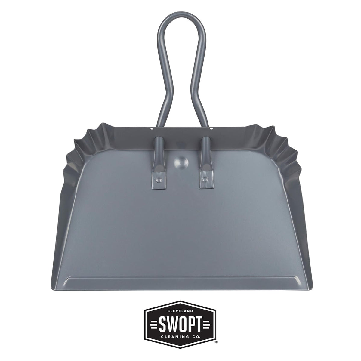 SWOPT Angled Broom Head + Push Broom Head + 17” Steel Dustpan – Multi-Surface Cleaning Kit