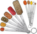 Stainless Steel Measuring Spoons Set of 11, Includes 6 Rectangular Measuring Spoons and 5 Tiny