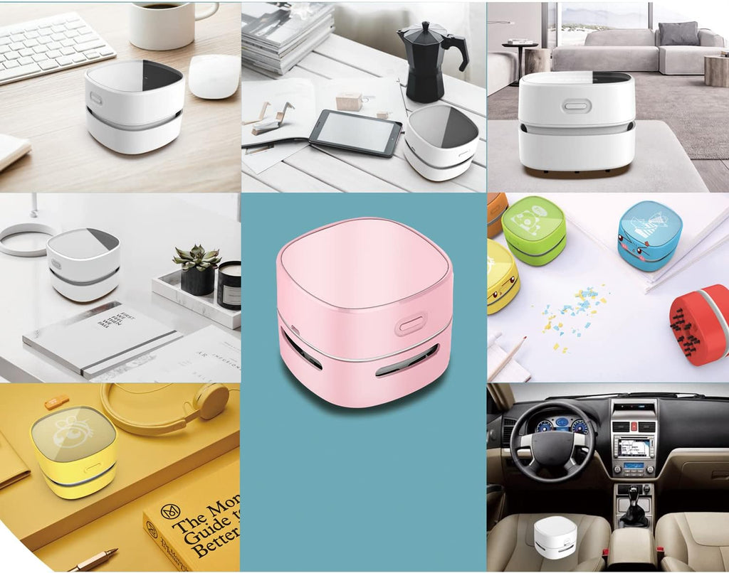 ODISTAR Desktop Vacuum Cleaner, Mini Table dust Sweeper Energy Saving,High Endurance up to 400