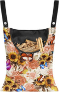 Butterfly Clothespin Bag with Hanging Sunflowers Rose Hook Waterproof Clothes Pin Hanging Bag