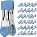 Clothes Pins Heavy Duty 30 Pack - 2.17 Inch Metal Chip Clips, Clothespins for Photo Drying