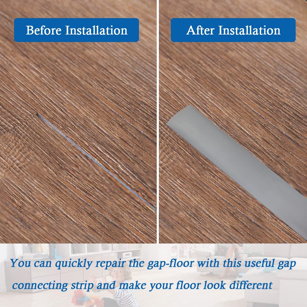 Floor Transition Strip Self Adhesive Floor Cover Strips Laminate 2" Wide Vinyl Flat Divider