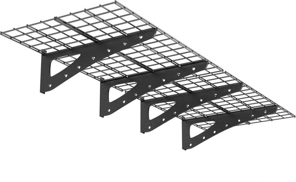 Heavy Duty Garage Wall Shelving, 2x6ft Wall Mounted Storage Shelves for Garage, Closet, Laundry